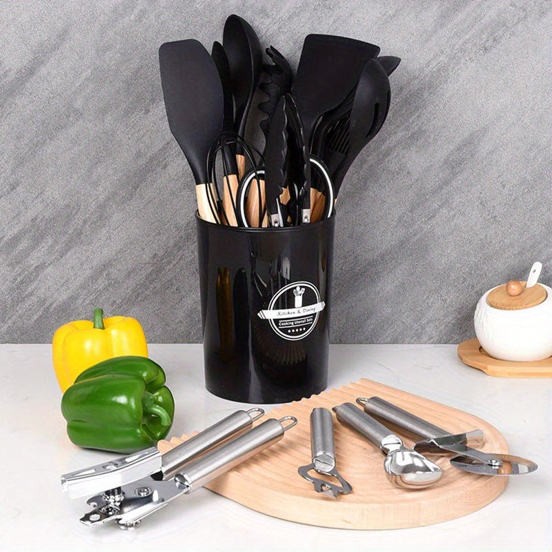 Heat-Resistant Silicone & Dishwasher-Safe Utensil Set (37/44 Pcs)