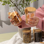 Microwave-Safe Glass Overnight Oats Jar (500ml)