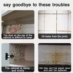 Heat-Resistant Transparent Self-Adhesive Backsplash Film (3 Rolls)