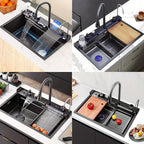 Stainless Steel Waterfall Workstation Sink (Drop-In)