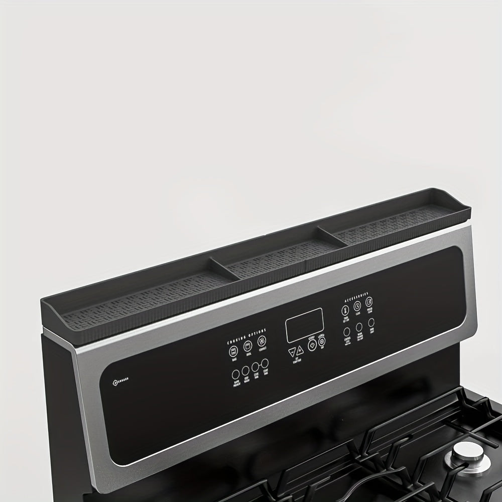 Magnetic Heat-Resistant Silicone Stove Top Shelf (3 Compartments)
