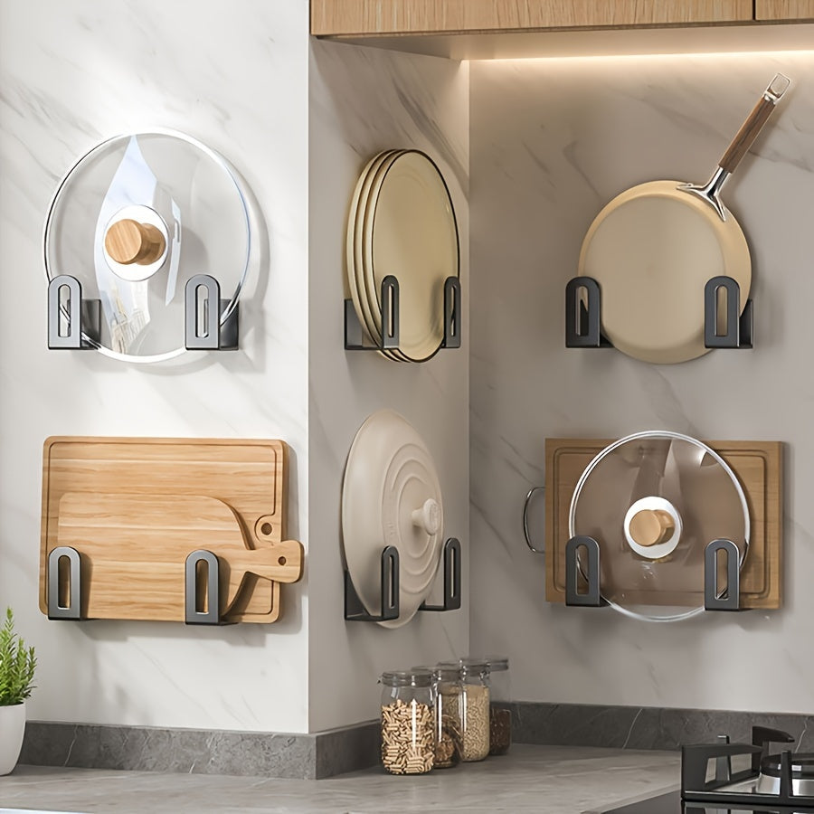 Stainless Steel Wall-Mounted Hook Rack (2-Pack)