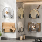 Stainless Steel Wall-Mounted Hook Rack (2-Pack)