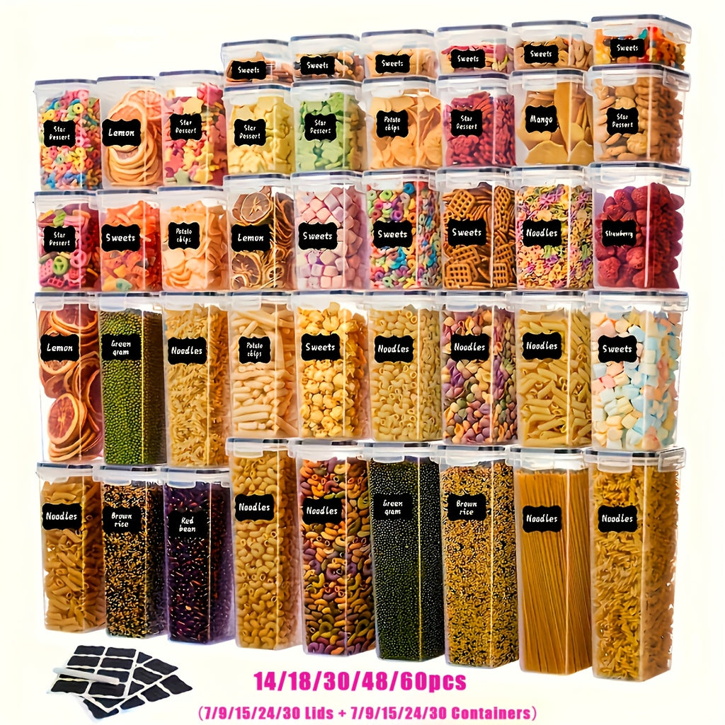 Airtight BPA-Free Flip-Top Food Storage Containers