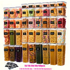 Airtight BPA-Free Flip-Top Food Storage Containers