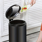 Polished Stainless Steel Step-On Waste Bin (9.5L)