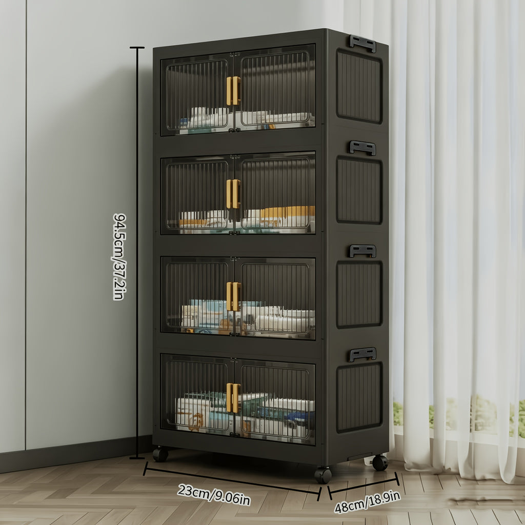 Foldable Lightweight Plastic Filing Shelf Unit (3-5 Layers)