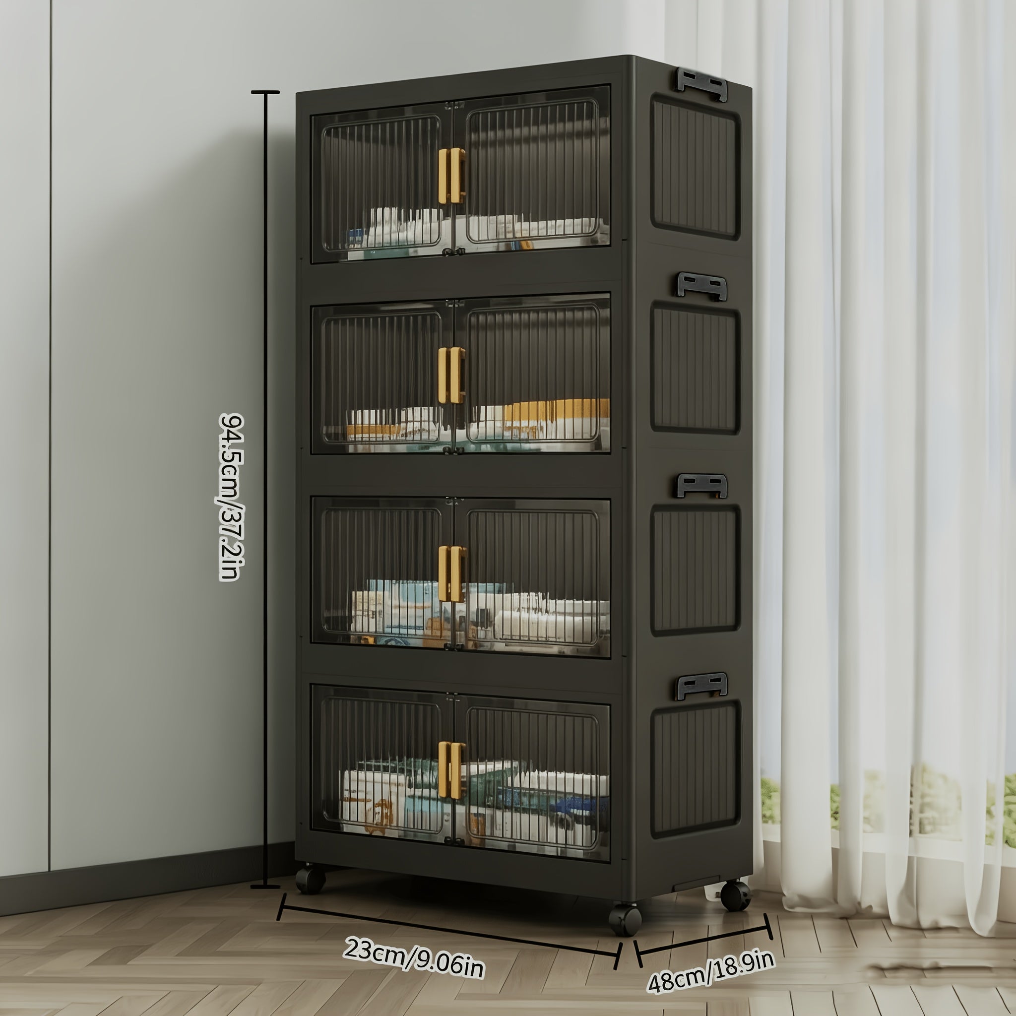 Foldable Lightweight Plastic Filing Shelf Unit (3-5 Layers)