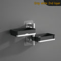 No-Drill 180° Rotating Quick-Drain Soap Organizer