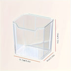 Transparent Food-Safe Easy-Grip Refrigerator Storage Bins (Set of 6)