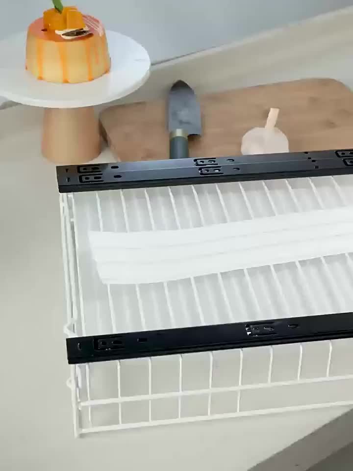 Smooth-Glide Heavy-Duty Metal Pull-Out Cabinet Rack (8-Tier)