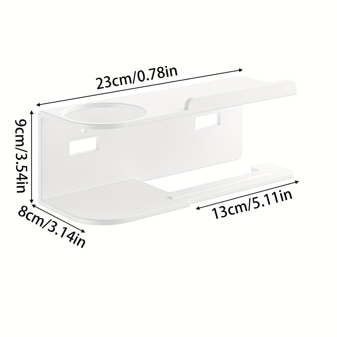Self-Adhesive Wrought Iron Paper Towel Holder