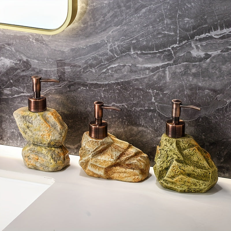 Refillable Vintage Stone Ceramic Soap & Lotion Dispenser