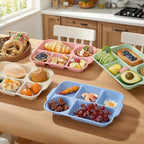 Break-Resistant 5-Compartment Dinner Plate (Set of 2)