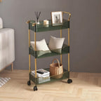 Ultra-Thin Plastic Rolling Storage Cart (3- or 4-Layer)