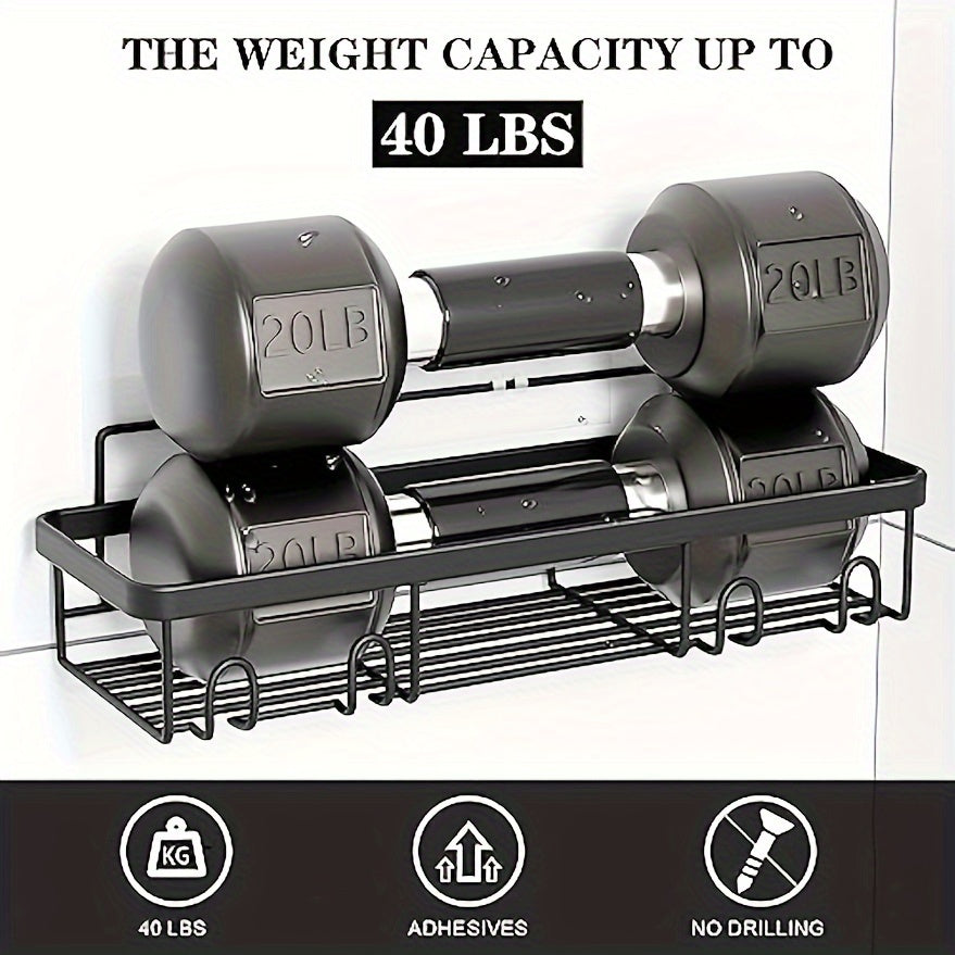 Rustproof 316 Stainless Steel No-Drill Shower Caddy (Set of 5)