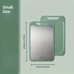 201-Grade Stainless Steel Non-Slip Cutting Board (Grinding Groove)