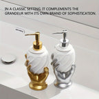 Embossed Metallic Resin Soap Dispenser