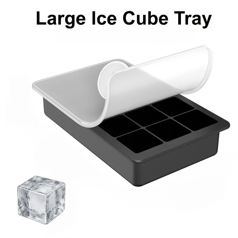 Leak-Proof Food-Grade Silicone Stackable Ice Cube Tray (15-Cube)