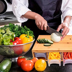 Bamboo Cutting Board With Container & Removable Grater