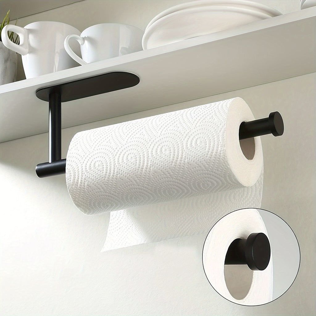Self-Adhesive No-Drill Under-Cabinet Paper Towel Holder